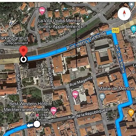 Terrasse Dans Palace Belle Epoque * מנטון